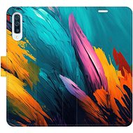 iSaprio flip pouzdro Orange Paint 02 pro Samsung Galaxy A50 - Phone Cover