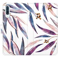 iSaprio flip pouzdro Ornamental Leaves pro Samsung Galaxy A50 - Phone Cover