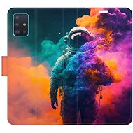 iSaprio flip case Astronaut in Colours 02 for Samsung Galaxy A51 - Phone Cover