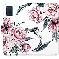 iSaprio flip case Pink Flowers for Samsung Galaxy A51 - Phone Cover