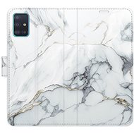 iSaprio flip pouzdro SilverMarble 15 pro Samsung Galaxy A51 - Phone Cover