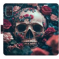 iSaprio flip pouzdro Skull in Roses 02 pro Samsung Galaxy A51 - Phone Cover