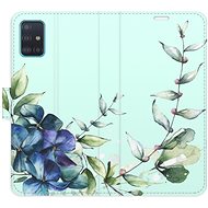 iSaprio flip case Blue Flowers for Samsung Galaxy A51 - Phone Cover