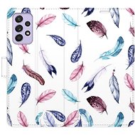 iSaprio flip pouzdro Colorful Feathers pro Samsung Galaxy A52 / A52 5G / A52s - Phone Cover