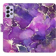 iSaprio flip case Purple Marble for Samsung Galaxy A52 / A52 5G / A52s - Phone Cover