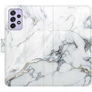 iSaprio flip pouzdro SilverMarble 15 pro Samsung Galaxy A52 / A52 5G / A52s - Phone Cover