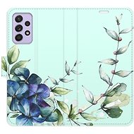 iSaprio flip case Blue Flowers for Samsung Galaxy A52 / A52 5G / A52s - Phone Cover