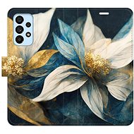 iSaprio flip pouzdro Gold Flowers pro Samsung Galaxy A53 5G - Phone Cover