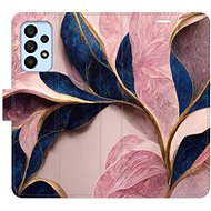 iSaprio flip pouzdro Pink Leaves pro Samsung Galaxy A53 5G - Phone Cover