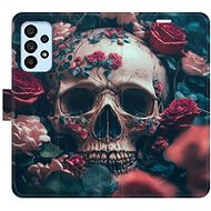 iSaprio flip case Skull in Roses 02 for Samsung Galaxy A53 5G - Phone Cover