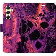 iSaprio flip pouzdro Abstract Dark 02 pro Samsung Galaxy A54 5G - Phone Cover