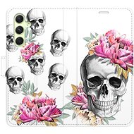 iSaprio flip pouzdro Crazy Skull pro Samsung Galaxy A54 5G - Phone Cover