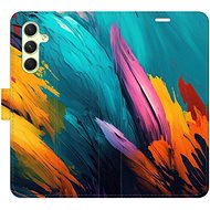 iSaprio flip pouzdro Orange Paint 02 pro Samsung Galaxy A54 5G - Phone Cover