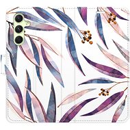 iSaprio flip pouzdro Ornamental Leaves pro Samsung Galaxy A54 5G - Phone Cover