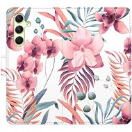 iSaprio flip pouzdro Pink Flowers 02 pro Samsung Galaxy A54 5G - Phone Cover