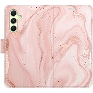 iSaprio flip pouzdro RoseGold Marble pro Samsung Galaxy A54 5G - Phone Cover