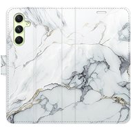 iSaprio flip pouzdro SilverMarble 15 pro Samsung Galaxy A54 5G - Phone Cover