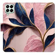 iSaprio flip pouzdro Pink Leaves pro Samsung Galaxy M53 5G - Phone Cover