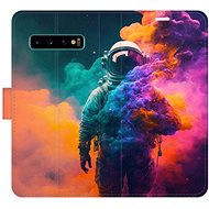 iSaprio flip case Astronaut in Colours 02 for Samsung Galaxy S10 - Phone Cover