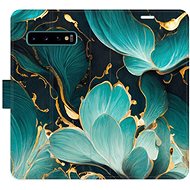 iSaprio flip case Blue Flowers 02 for Samsung Galaxy S10 - Phone Cover