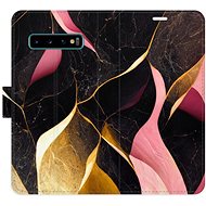 iSaprio flip pouzdro Gold Pink Marble 02 pro Samsung Galaxy S10 - Phone Cover