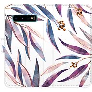 iSaprio flip pouzdro Ornamental Leaves pro Samsung Galaxy S10 - Phone Cover