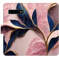 iSaprio flip pouzdro Pink Leaves pro Samsung Galaxy S10 - Phone Cover