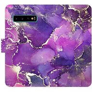 iSaprio flip pouzdro Purple Marble pro Samsung Galaxy S10 - Phone Cover
