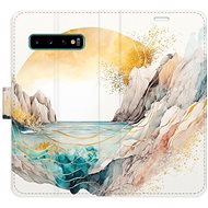 iSaprio flip pouzdro Winter in the Mountains pro Samsung Galaxy S10 - Phone Cover
