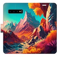 iSaprio flip pouzdro Colorful Mountains pro Samsung Galaxy S10 - Phone Cover