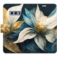 iSaprio flip pouzdro Gold Flowers pro Samsung Galaxy S10e - Phone Cover