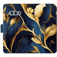 iSaprio flip pouzdro GoldBlue pro Samsung Galaxy S10e - Phone Cover
