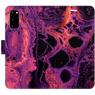 iSaprio flip pouzdro Abstract Dark 02 pro Samsung Galaxy S20 - Phone Cover