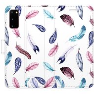 iSaprio flip case Colorful Feathers for Samsung Galaxy S20 - Phone Cover