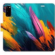 iSaprio flip case Orange Paint 02 for Samsung Galaxy S20 - Phone Cover