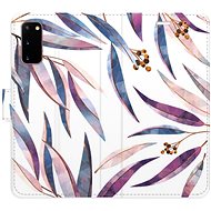 iSaprio flip pouzdro Ornamental Leaves pro Samsung Galaxy S20 - Phone Cover