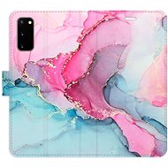 iSaprio flip pouzdro PinkBlue Marble pro Samsung Galaxy S20 - Phone Cover