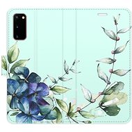 iSaprio flip pouzdro Blue Flowers pro Samsung Galaxy S20 - Phone Cover