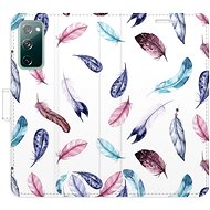iSaprio flip pouzdro Colorful Feathers pro Samsung Galaxy S20 FE - Phone Cover