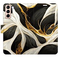 iSaprio flip case BlackGold Marble for Samsung Galaxy S21 - Phone Cover