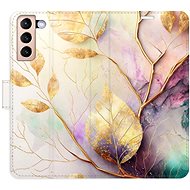 iSaprio flip case Gold Leaves 02 for Samsung Galaxy S21 - Phone Cover