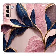 iSaprio flip pouzdro Pink Leaves pro Samsung Galaxy S21 - Phone Cover