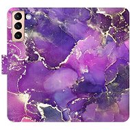 iSaprio flip case Purple Marble for Samsung Galaxy S21 - Phone Cover