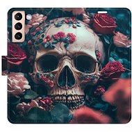 iSaprio flip case Skull in Roses 02 for Samsung Galaxy S21 - Phone Cover