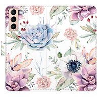 iSaprio flip case Succulents Pattern for Samsung Galaxy S21 - Phone Cover