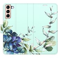 iSaprio flip pouzdro Blue Flowers pro Samsung Galaxy S21 - Phone Cover
