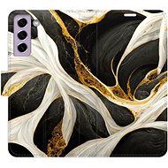 iSaprio flip pouzdro BlackGold Marble pro Samsung Galaxy S21 FE 5G - Phone Cover