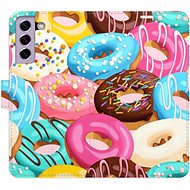 iSaprio flip pouzdro Donuts Pattern 02 pro Samsung Galaxy S21 FE 5G - Phone Cover