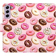 iSaprio flip pouzdro Donuts Pattern 03 pro Samsung Galaxy S21 FE 5G - Phone Cover