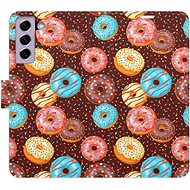 iSaprio flip pouzdro Donuts Pattern pro Samsung Galaxy S21 FE 5G - Phone Cover